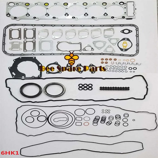 6HK1 Engine Gasket Kit For Isuzu Diesel Engine Overhaul Full Gasket Set 1-87812982-0-Replacement Aftermarket Parts