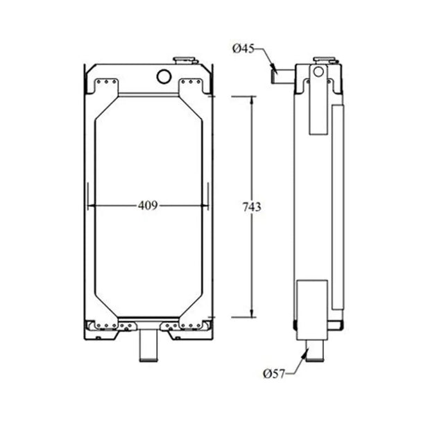 6N7454 RADIATOR GP Fits Caterpillar 953-Replacement Aftermarket Parts