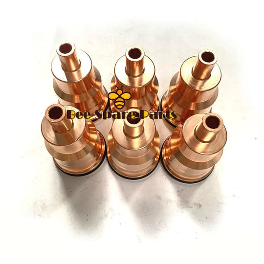 6*New Injector Sleeve Tube Copper 3183368 For Volvo D12/D13/16 Mack MP7/8/10-Replacement Aftermarket Parts
