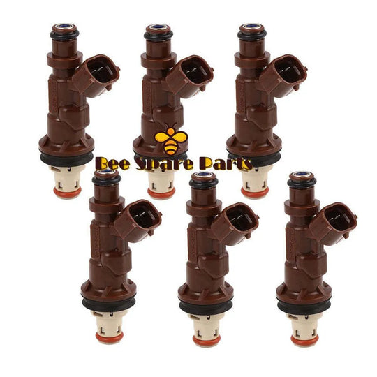6PC Fuel Injectors For 1999-04 Toyota Tacoma Tundra 4Runner 3.4L V6 23250-62040-商业/工业-BeeSpareParts