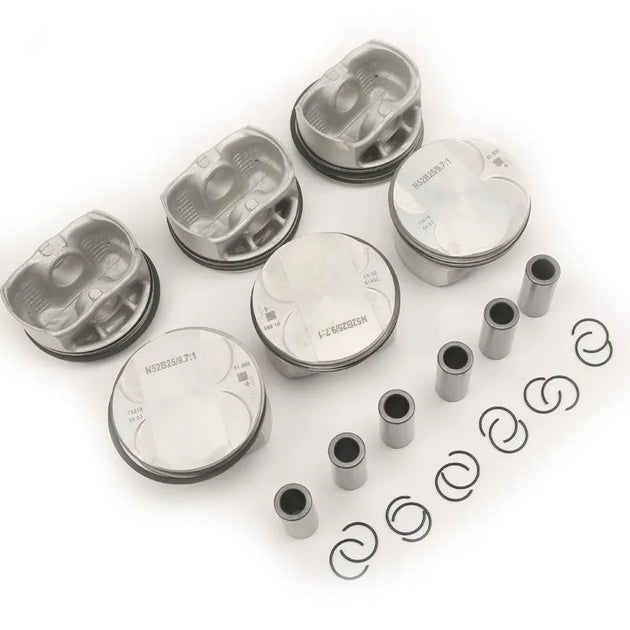 6pcs 11257561850 11257561848 Pistons Rings Set Φ82mm For BMW E60 E90 325i 523i N52B25 With 1 Year Warranty-BeeSpareParts