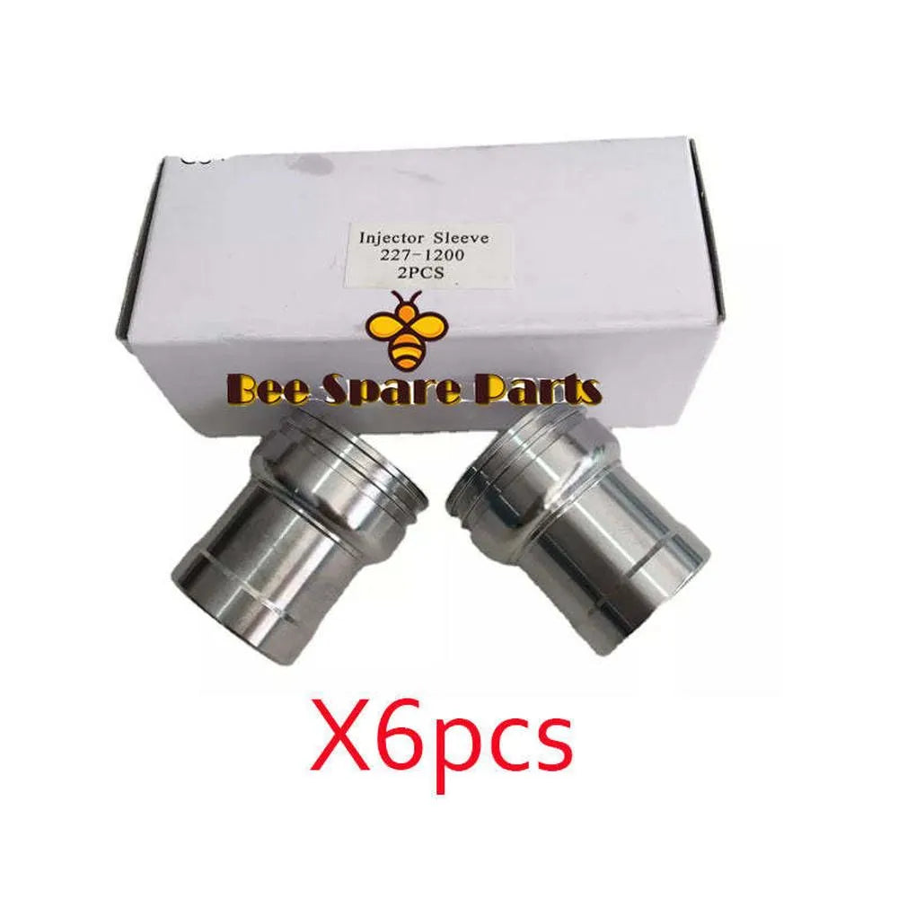 6PCS 2271200 227-1200 FUEL INJECTOR SLEEVE Made to fit Caterpillar-Replacement Aftermarket Parts