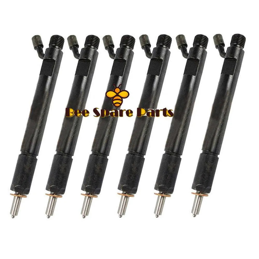 6PCS 6743-11-3320 Fuel Injector Nozzle Fits For KOMATSU PC300-7 PC350-7 PC360-7 6D114-BeeSpareParts