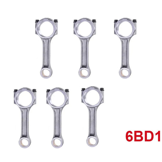 6pcs 6BD1 6BD1T 4BD1 4BD1T engine connecting rod con rod for Isuzu 5785CC 5.8L Isuzu ELF trucks 3.9L 1-12230104-1 1122301041-Replacement Aftermarket Parts
