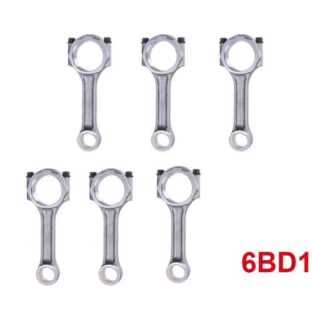 6pcs 6BD1 6BD1T 4BD1 4BD1T engine connecting rod con rod for Isuzu 5785CC 5.8L Isuzu ELF trucks 3.9L 1-12230104-1 1122301041-Replacement Aftermarket Parts