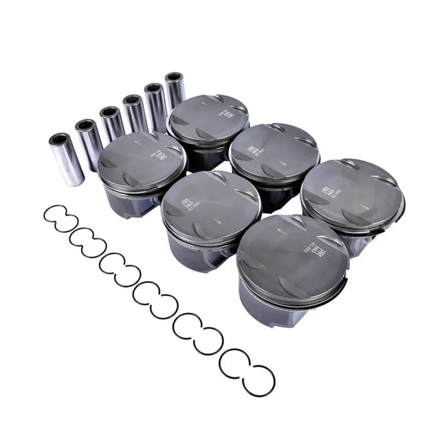 6PCS 84.00mm Pistons & Rings Set for BMW E46 E39 E60 E83 E85 M54B25 11257512526 11257509175-BeeSpareParts