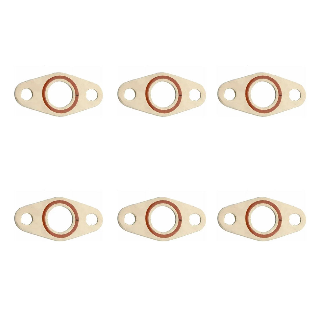 6pcs New Turbo Oil Drain Gasket Exhaust For Dodge 5.9 6.7L Cummins 4891288-Gasket & Gasket Kit-BeeSpareParts