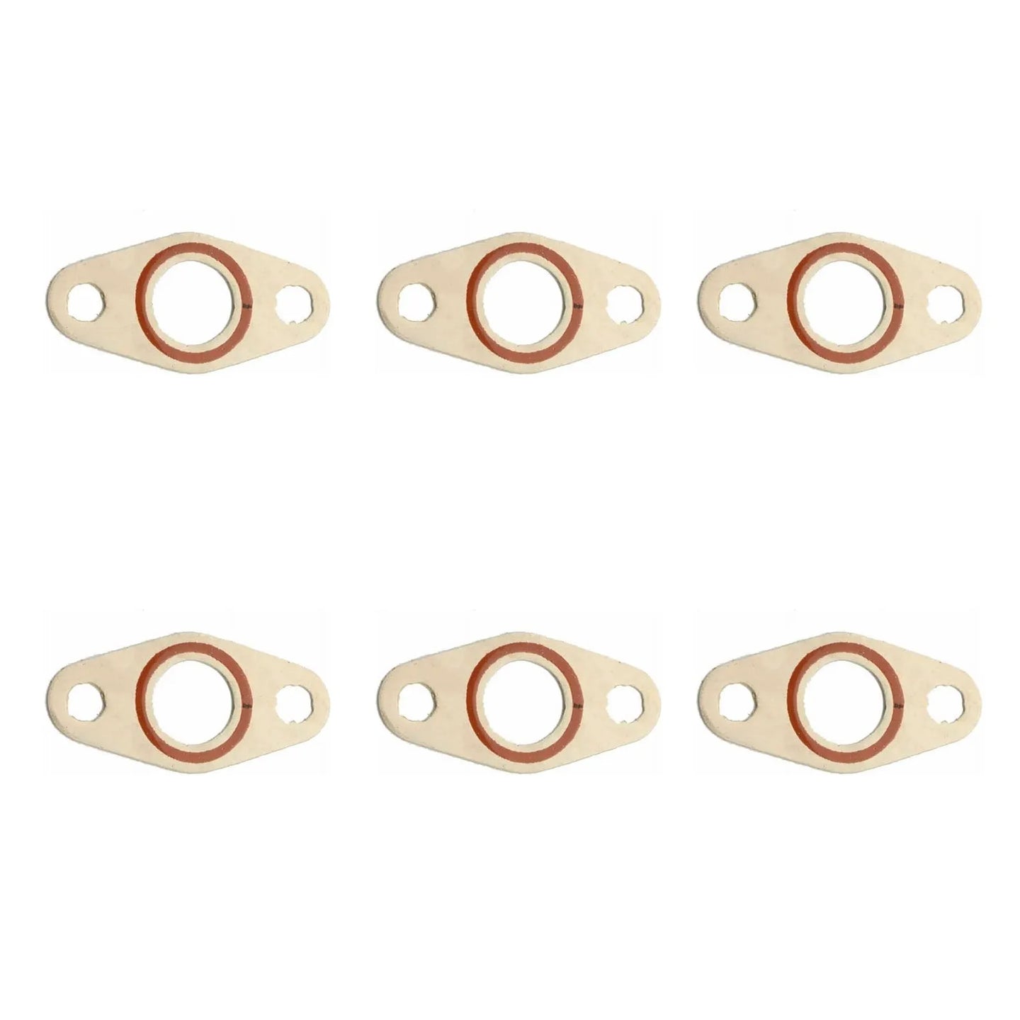 6pcs New Turbo Oil Drain Gasket Exhaust For Dodge 5.9 6.7L Cummins 4891288-Gasket & Gasket Kit-BeeSpareParts