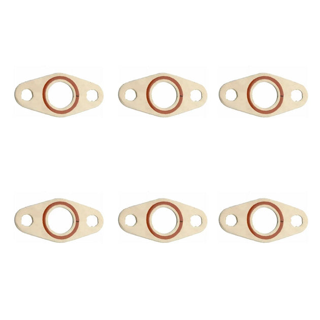 6pcs New Turbo Oil Drain Gasket Exhaust For Dodge 5.9 6.7L Cummins 4891288-Gasket & Gasket Kit-BeeSpareParts