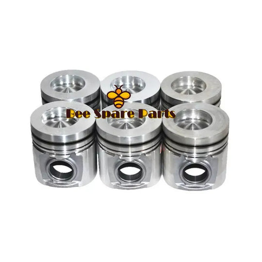 6pcs Piston 5332597 Fits Cummins Diesel Engine ISBE ISB3.9-商业/工业-BeeSpareParts