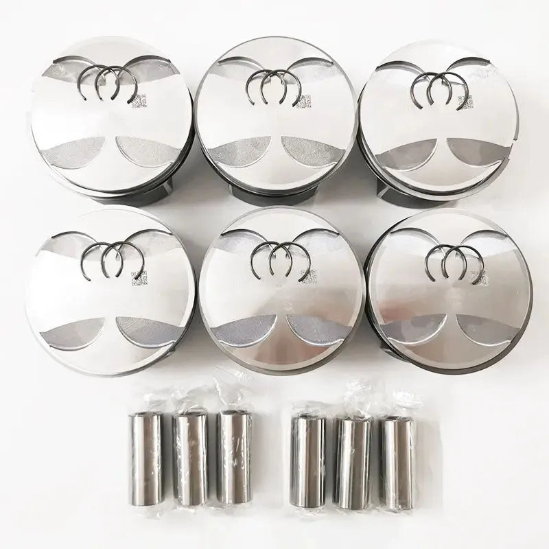 6PCS A2720300618 2720300618 272 030 06 18 Engine Piston for Mercedes Benz M272 W221 W203 Hybrid With Piston Rings M272.974 STD-BeeSpareParts