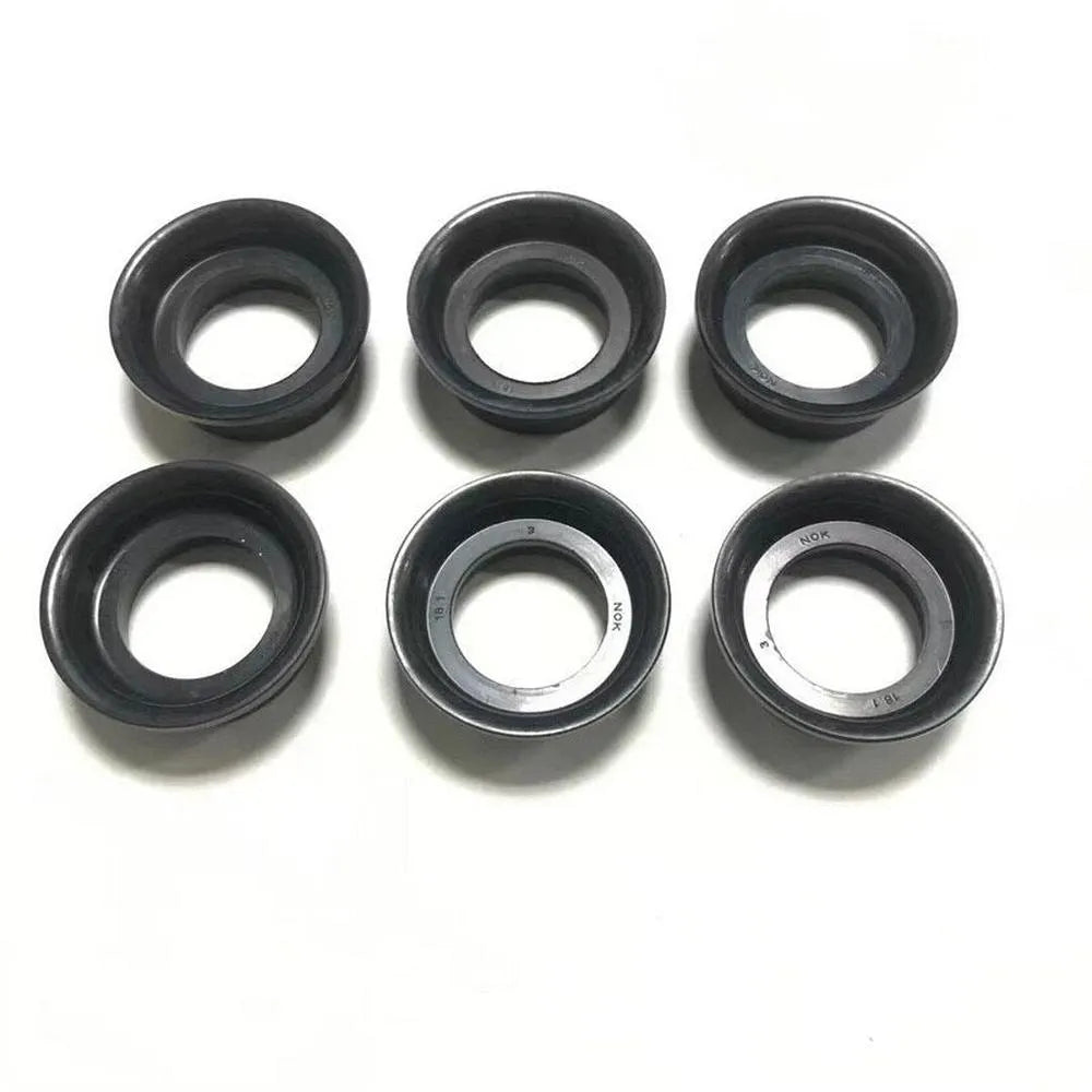 6PCS Car accessories MD198128 MD162076 6G72 6G74 V31 V43 Engine Parts SparK Plug Oil Seal Gasket For MITSUBISHI PAJERO SPORT V6-BeeSpareParts