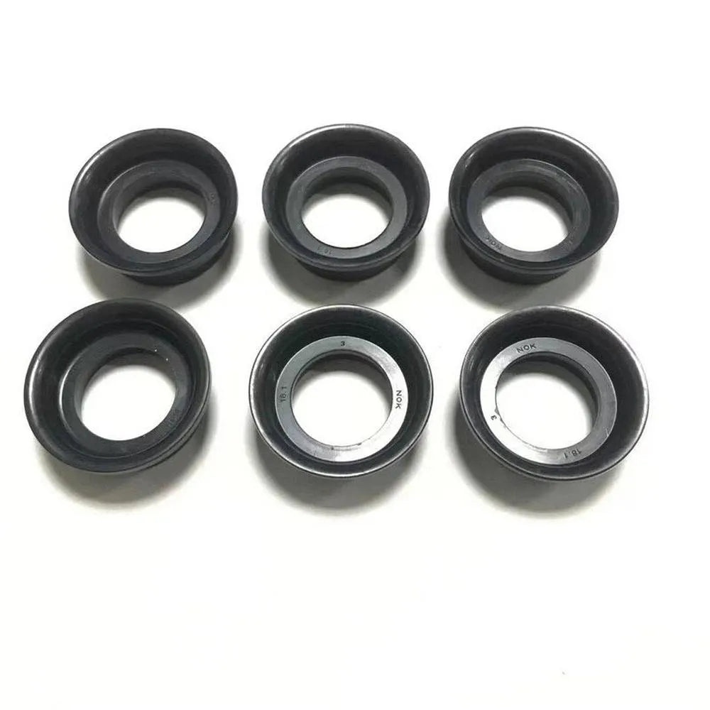 6PCS Car accessories MD198128 MD162076 6G72 6G74 V31 V43 Engine Parts SparK Plug Oil Seal Gasket For MITSUBISHI PAJERO SPORT V6-BeeSpareParts