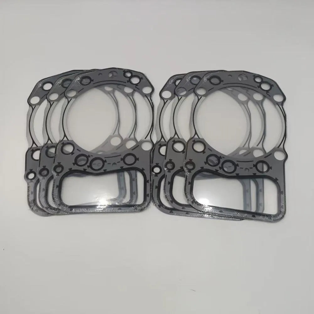 6PCS Engine Head Gasket 2501-72100 32501-32300 32501-82800 For Mitsubishi S6A2-PTA S6A3 S12A2-BeeSpareParts