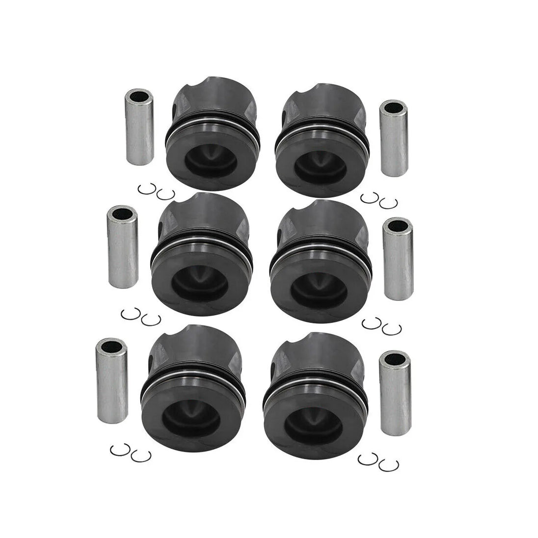 6PCS Engine Pistons Rings For Benz R350 2010-2012 3.0 V6 6420308017 6420308117-BeeSpareParts