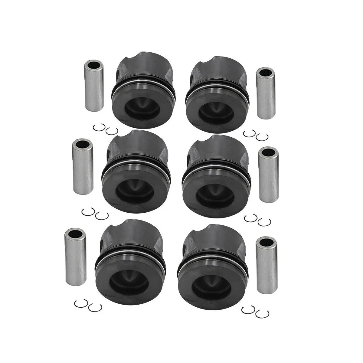 6PCS Engine Pistons Rings For Benz R350 2010-2012 3.0 V6 6420308017 6420308117-BeeSpareParts