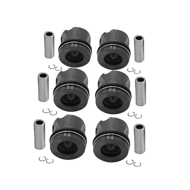 6PCS Engine Pistons Rings For Benz R350 2010-2012 3.0 V6 6420308017 6420308117-BeeSpareParts