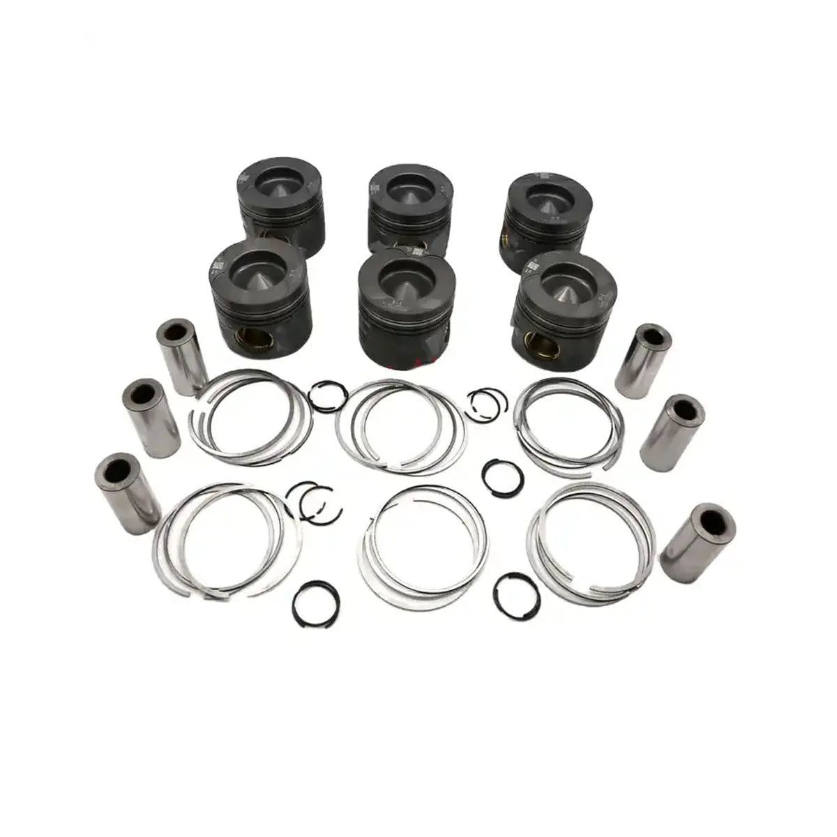 6PCS Engine Pistons Rings For Benz R350 2010-2012 3.0 V6 6420308017 6420308117-BeeSpareParts