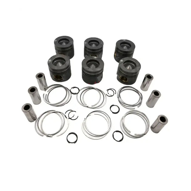 6PCS Engine Pistons Rings For Benz R350 2010-2012 3.0 V6 6420308017 6420308117-BeeSpareParts