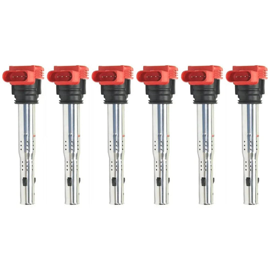 6pcs Ignition Coils 06E905115F for Audi A5 A6 A7 A8 Q5 Q7 R8 RS6 S4 S5 S6 S8-BeeSpareParts