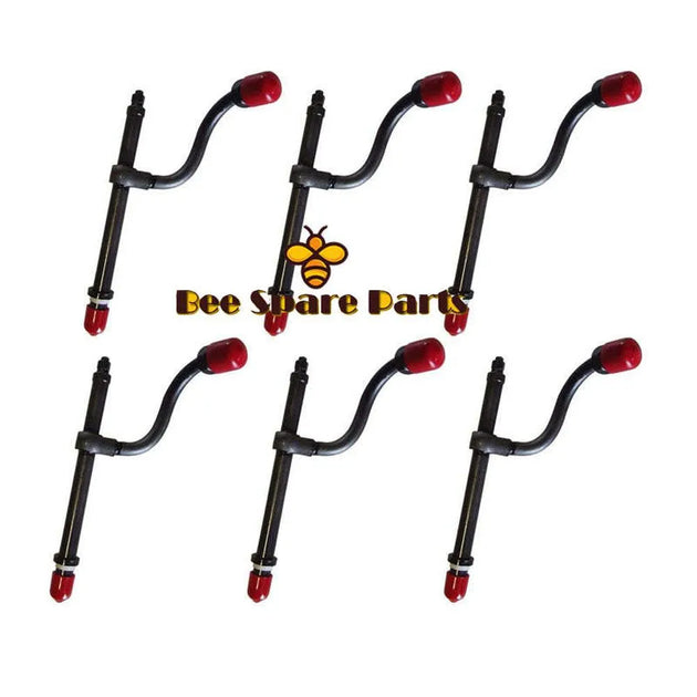 6pcs Injector AR39811 AR46846 AR50781 SE501163 fits John Deere 3010 3020 4000 4010 4020 4040 4230 500 500C 510 600 660-Replacement Aftermarket Parts