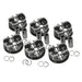 6pcs N54B30 Pistons & Rings Set Φ84mm 11257610295 11257577586 for BMW E60 E61 E71 E82 E90 E91 E92 E93 135i 335i 535i 740i X6 3.0-BeeSpareParts