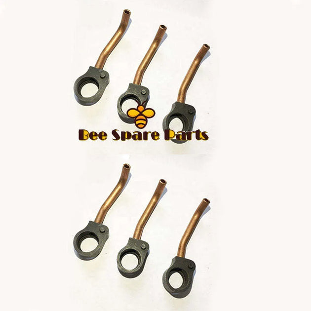6PCS PC300-5 PC300-6 Engine 6D108 Oil Nozzle Piston Cooling Nozzle 6222-23-1810-BeeSpareParts
