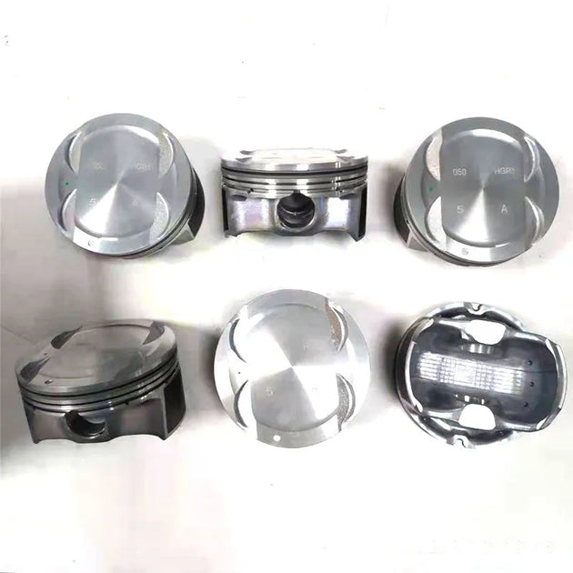 6pcs PISTON AND RING 23041-3CAA1 23410-3CAA1 230413CAA1 234103CAA1 FOR HYUNDAI KIA Sedona Sorento Azera Santa Fe 3.5L V6 G6DC STD 0.5-Replacement Aftermarket Parts