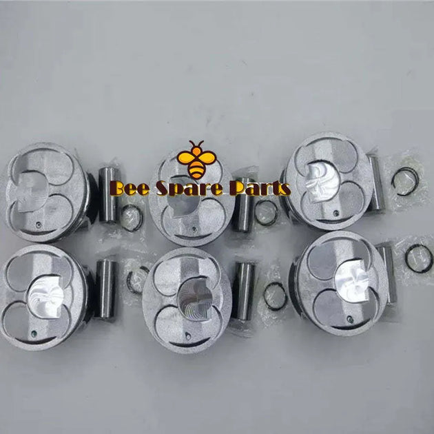 6PCS Piston Kit Piston ring for Buick ENCLAVE 3.6L V6 12616971 12616972 12616973 STD-Replacement Aftermarket Parts