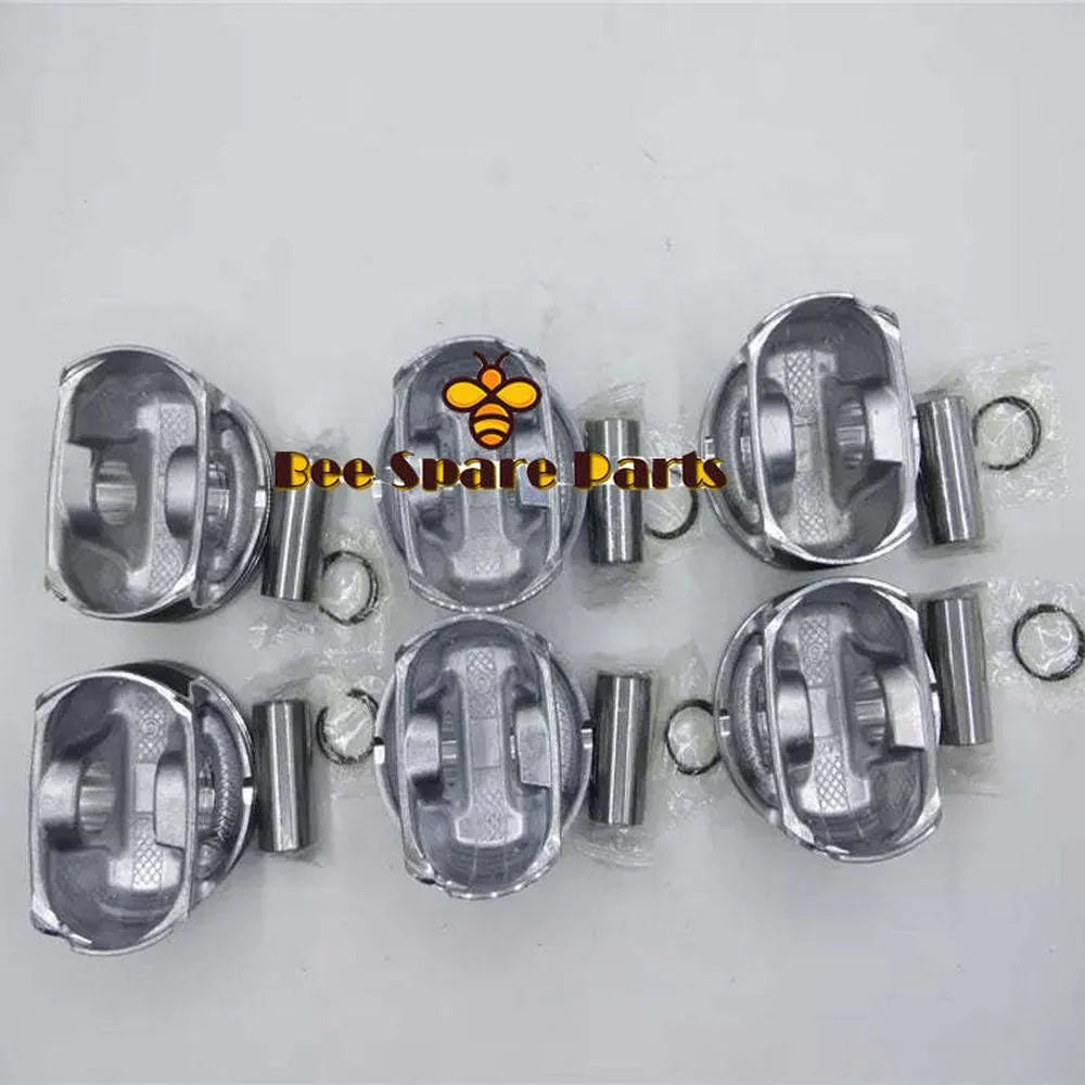6PCS Piston Kit Piston ring for Buick ENCLAVE 3.6L V6 12616971 12616972 12616973 STD-Replacement Aftermarket Parts