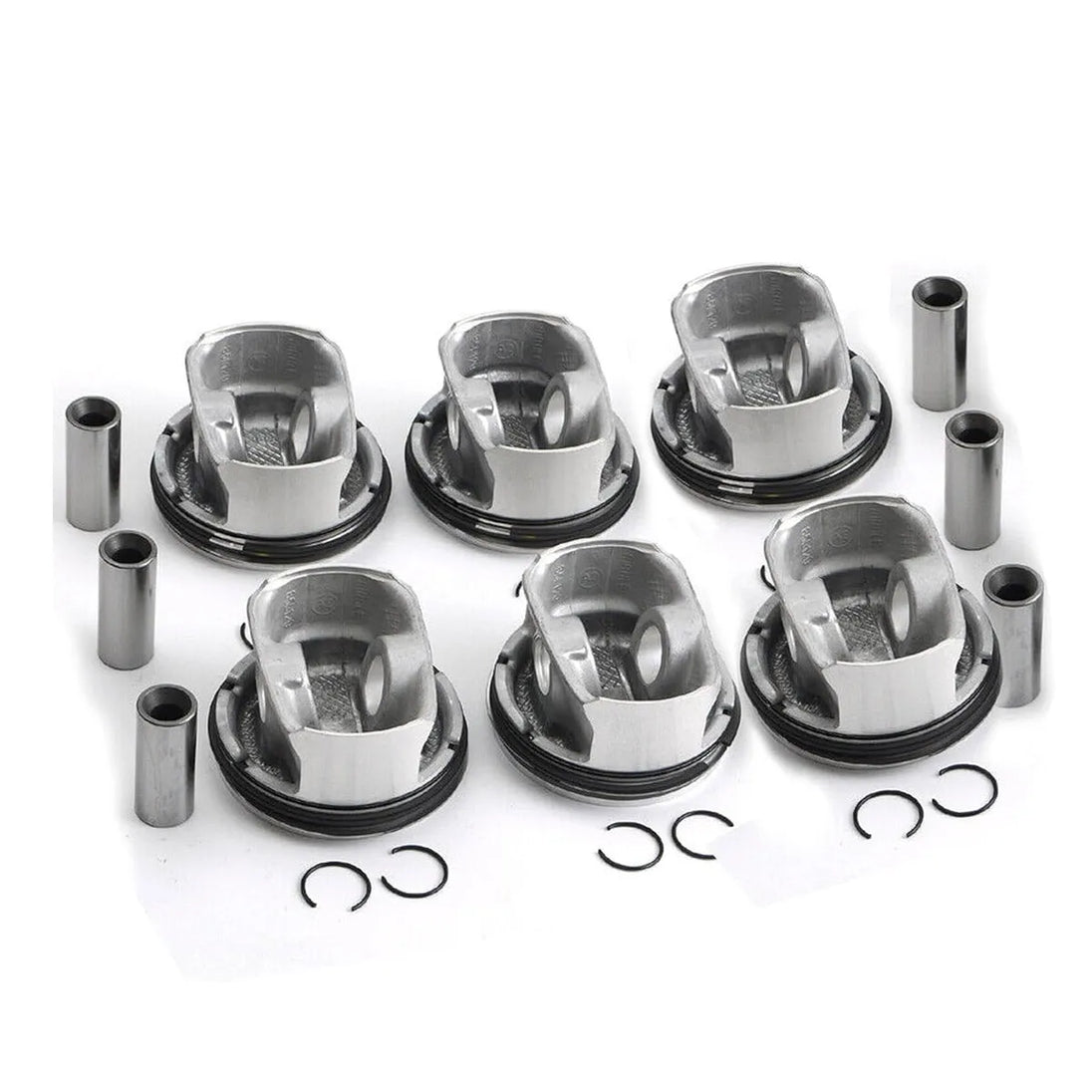 6PCS Pistons Rings Set 9.3:1 Replace 11257564335 for BMW E87 E90 E92 E60 130i 330i 530i N52B30 3.0L-BeeSpareParts