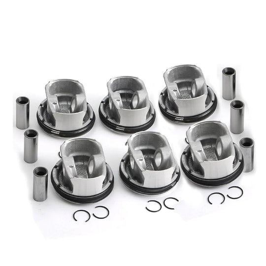 6PCS Pistons Rings Set 9.3:1 Replace 11257564335 for BMW E87 E90 E92 E60 130i 330i 530i N52B30 3.0L-BeeSpareParts