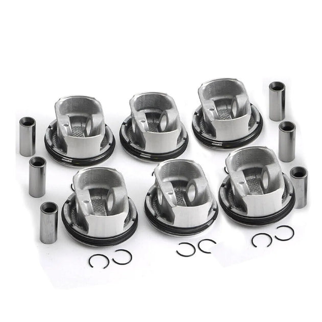 6PCS Pistons Rings Set 9.3:1 Replace 11257564335 for BMW E87 E90 E92 E60 130i 330i 530i N52B30 3.0L-BeeSpareParts