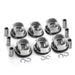 6PCS Pistons Rings Set 9.3:1 Replace 11257564335 for BMW E87 E90 E92 E60 130i 330i 530i N52B30 3.0L-BeeSpareParts