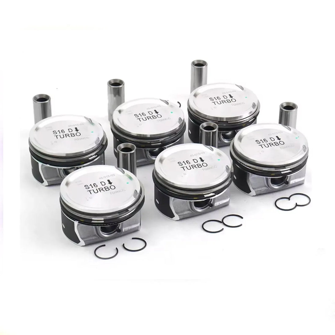 6pcs Pistons & Rings Set STD for Volvo S60 S80 V60 V70 XC60 XC70 3.0 T6 2953CC B6304T 30750892 Bore Φ82.00mm-BeeSpareParts