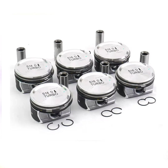 6pcs Pistons & Rings Set STD for Volvo S60 S80 V60 V70 XC60 XC70 3.0 T6 2953CC B6304T 30750892 Bore Φ82.00mm-BeeSpareParts