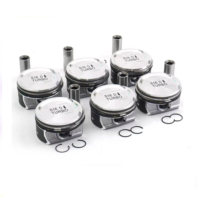 6pcs Pistons & Rings Set STD for Volvo S60 S80 V60 V70 XC60 XC70 3.0 T6 2953CC B6304T 30750892 Bore Φ82.00mm-BeeSpareParts