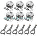 6x Connecting Rod & Pistons Kit For Porsche Cayenne Audi A6 A7 S4 S5 Q7 3.0 TFSI-BeeSpareParts