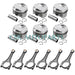 6x Connecting Rod & Pistons Kit For VW Audi S4 S5 A6 A7 A8 Q5 Q7 3.0 TFSI EA837-BeeSpareParts