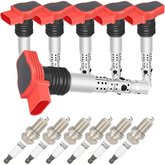 6x Ignition Coils Pack Spark Plug For PORSCHE Audi S5 A7 Q7 3.0 TFSI-BeeSpareParts