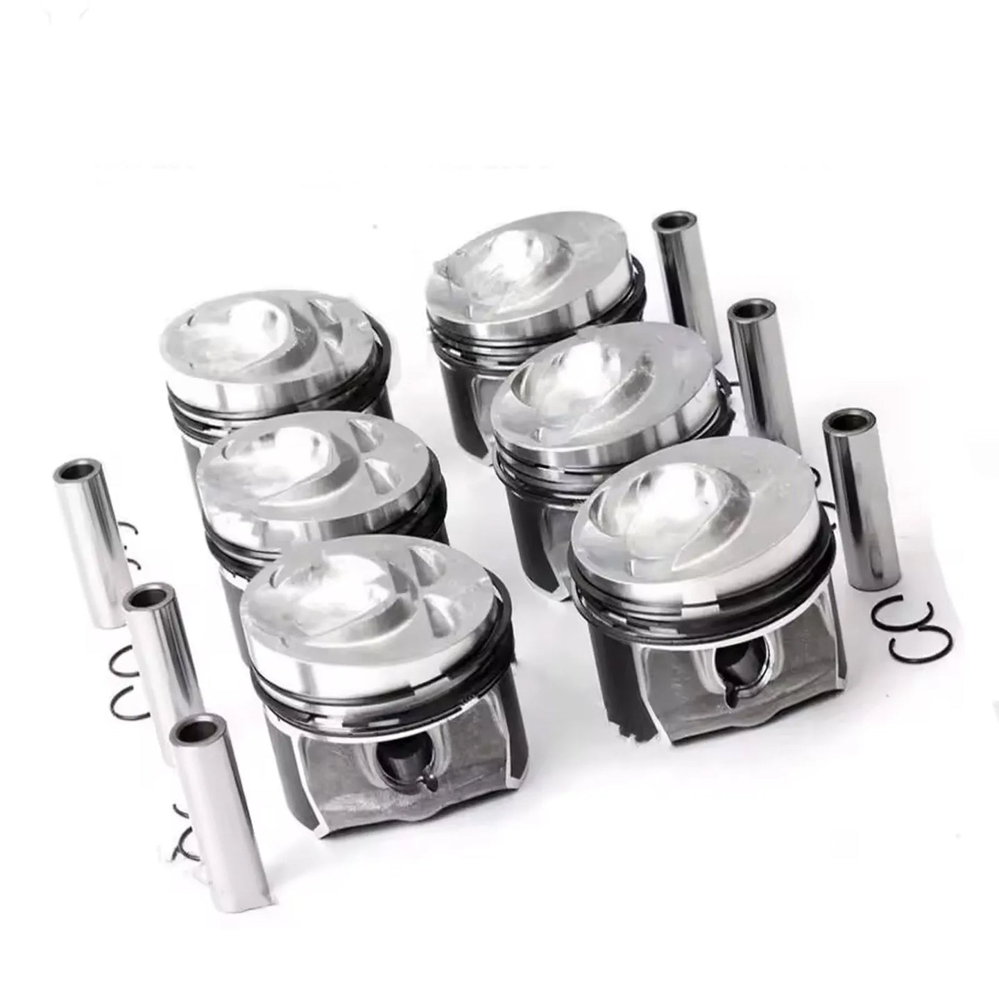 6x Φ89.01mm/Φ20mm Pistons Rings Set for Audi Q7 Porsche VW Passat R36 CC 3.6L VR6 Naturally Aspirated-BeeSpareParts