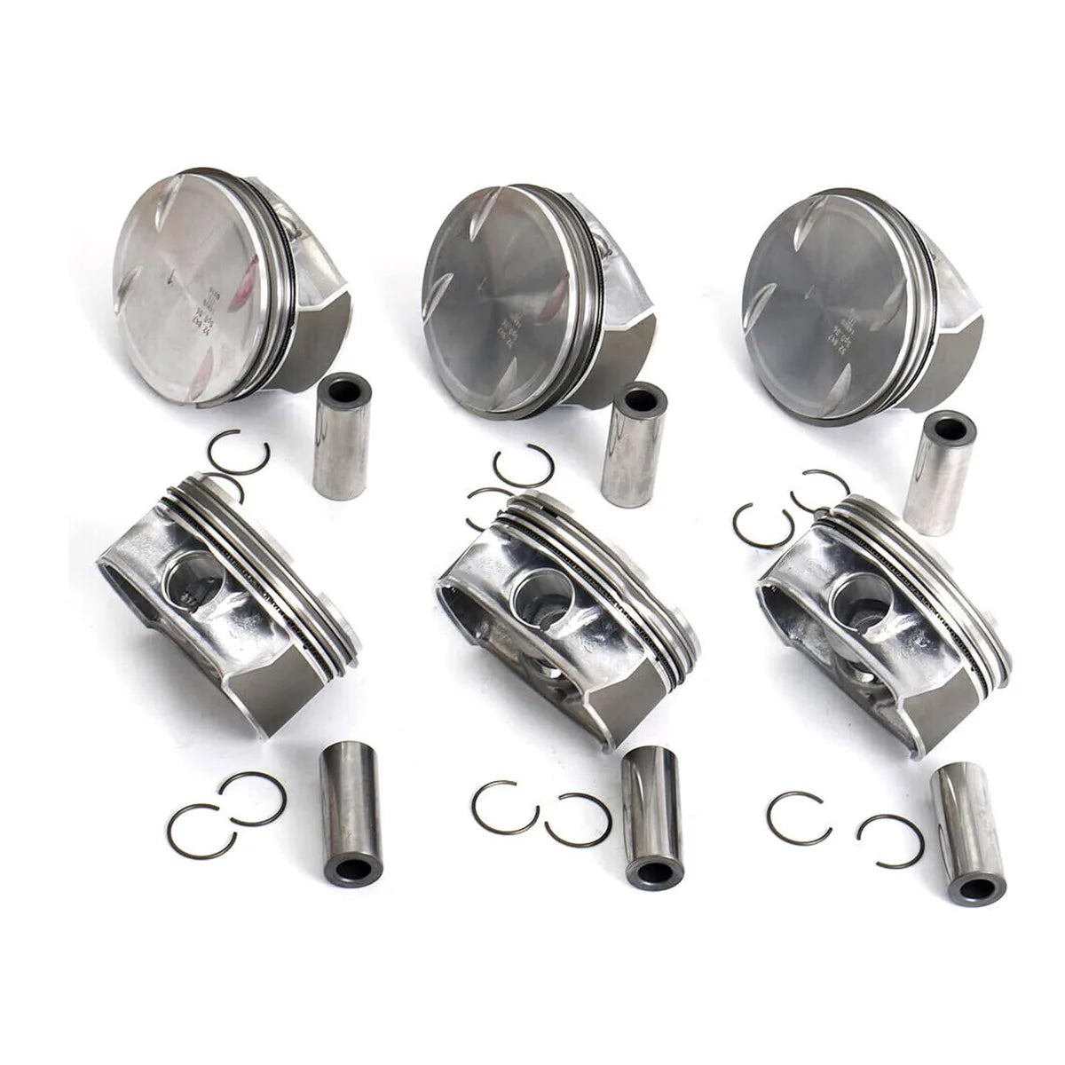 6x Piston & Ring 92.9mm Φ22mm For Mercedes-Benz CLK350 C350 E350 GLK350 3.5 M272-BeeSpareParts