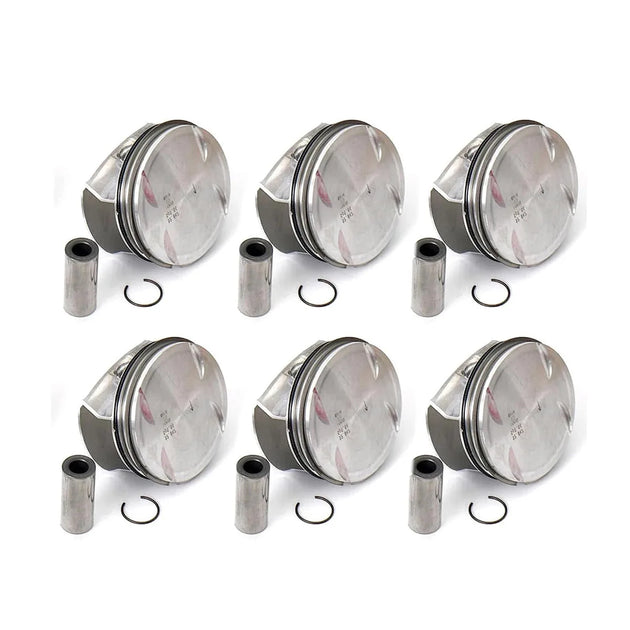 6x Piston & Ring 92.9mm Φ22mm For Mercedes-Benz CLK350 C350 E350 GLK350 3.5 M272-BeeSpareParts