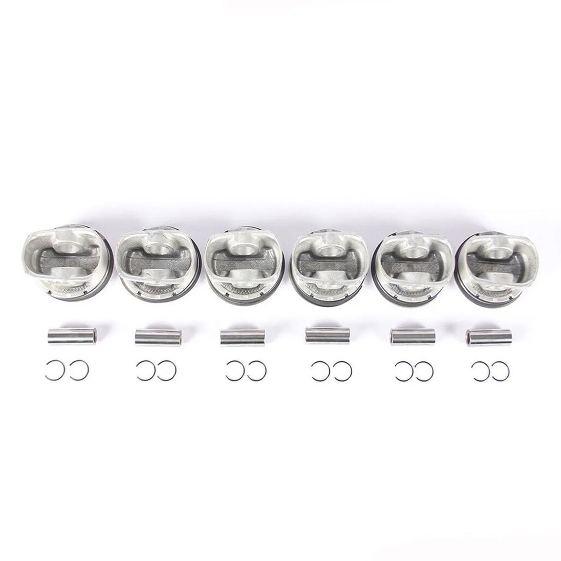 6x Pistons & Rings Set Φ85mm 10.7:1 11257536373 For BMW F11 530i E64 E63 F02 E84 E70 E85 E89 E86 N52B30A 3.0L L6 11 25 7 558 528-BeeSpareParts