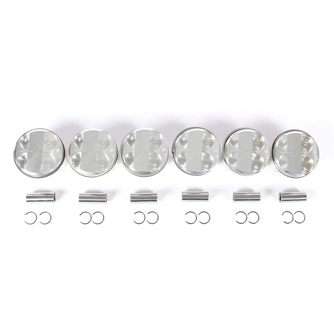 6x Pistons & Rings Set Φ85mm 10.7:1 11257536373 For BMW F11 530i E64 E63 F02 E84 E70 E85 E89 E86 N52B30A 3.0L L6 11 25 7 558 528-BeeSpareParts