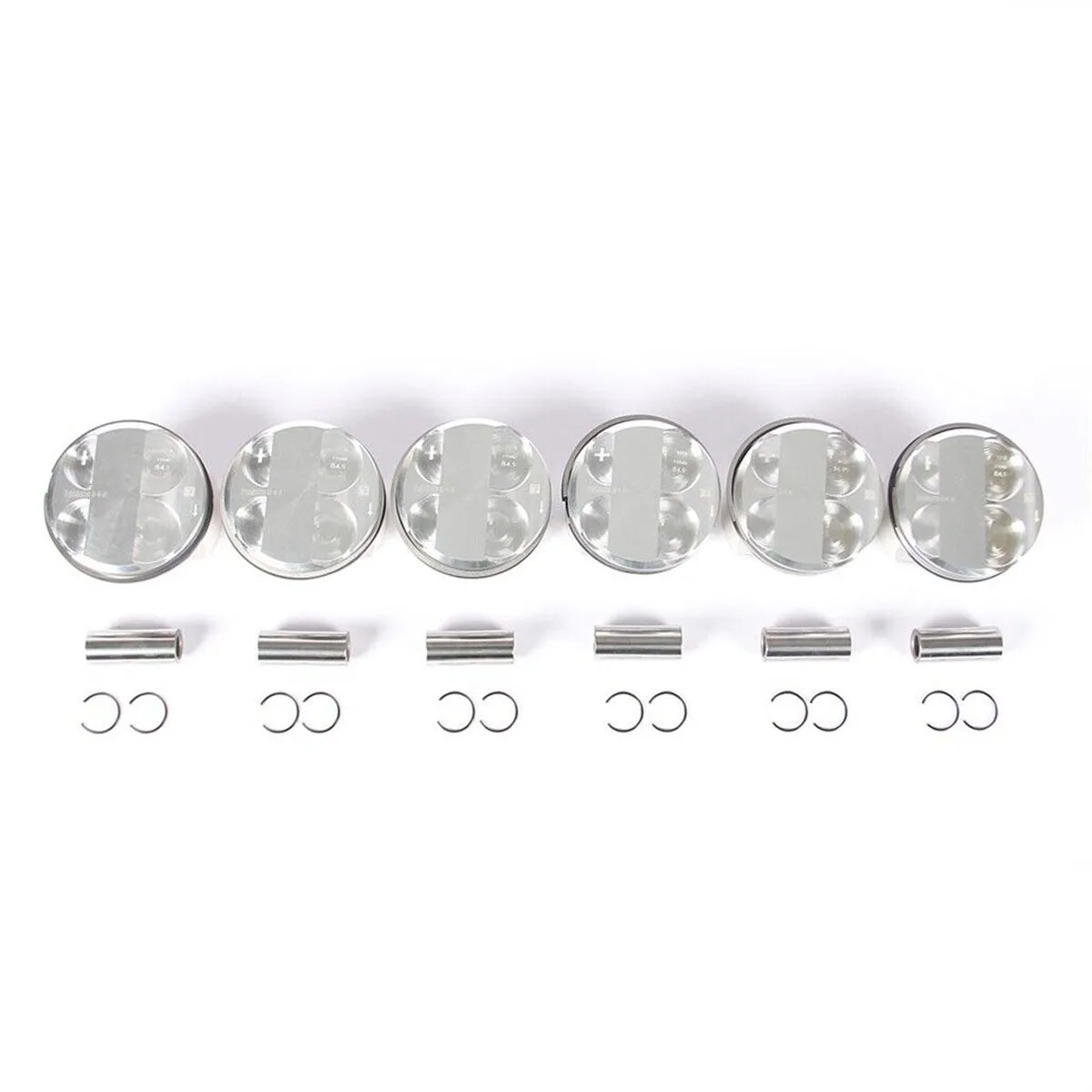 6x Pistons & Rings Set Φ85mm 10.7:1 11257536373 For BMW F11 530i E64 E63 F02 E84 E70 E85 E89 E86 N52B30A 3.0L L6 11 25 7 558 528-BeeSpareParts