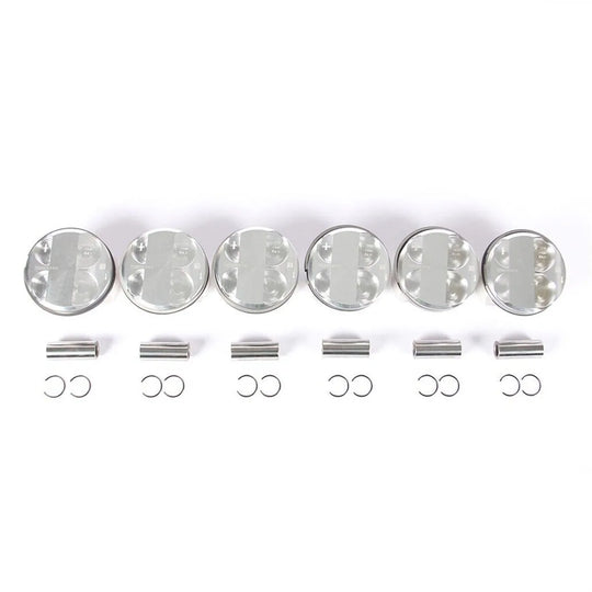 6x Pistons & Rings Set Φ85mm 10.7:1 11257536373 For BMW F11 530i E64 E63 F02 E84 E70 E85 E89 E86 N52B30A 3.0L L6 11 25 7 558 528-BeeSpareParts
