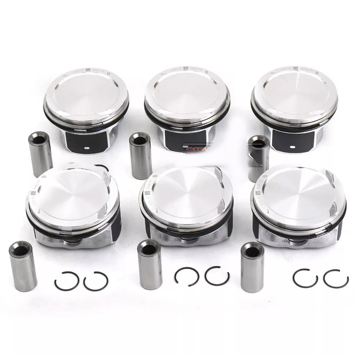 6x Pistons & Rings Set STD for Volvo S80 V70 XC60 XC70 XC90 3.2 L6 T6 B6324S 30750274-BeeSpareParts