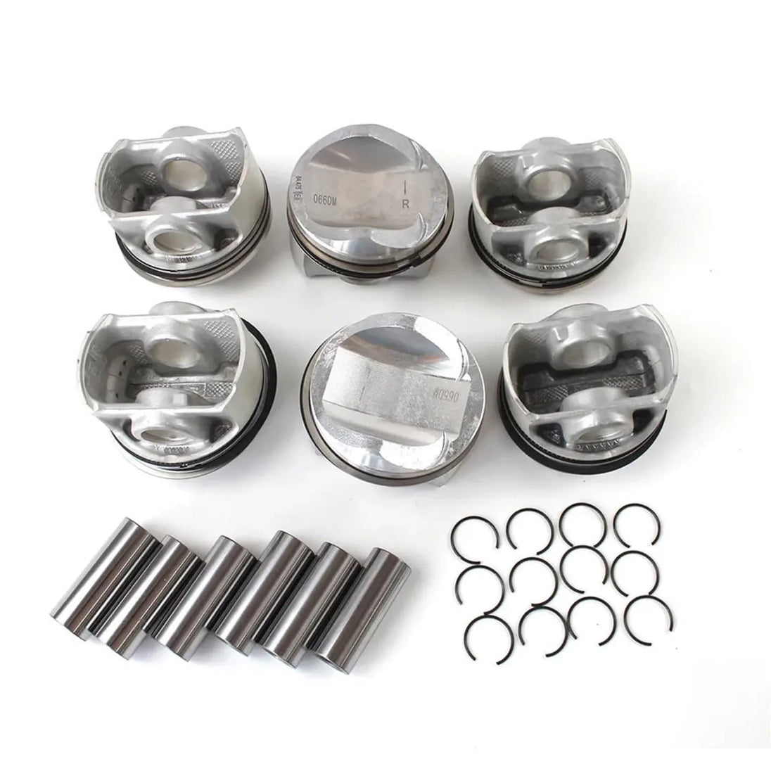 6x Pistons Rings Set STD Φ84.5mm for Audi A4 B7 A6 C6 A8 3.2 FSI AUK BKH BPK-BeeSpareParts