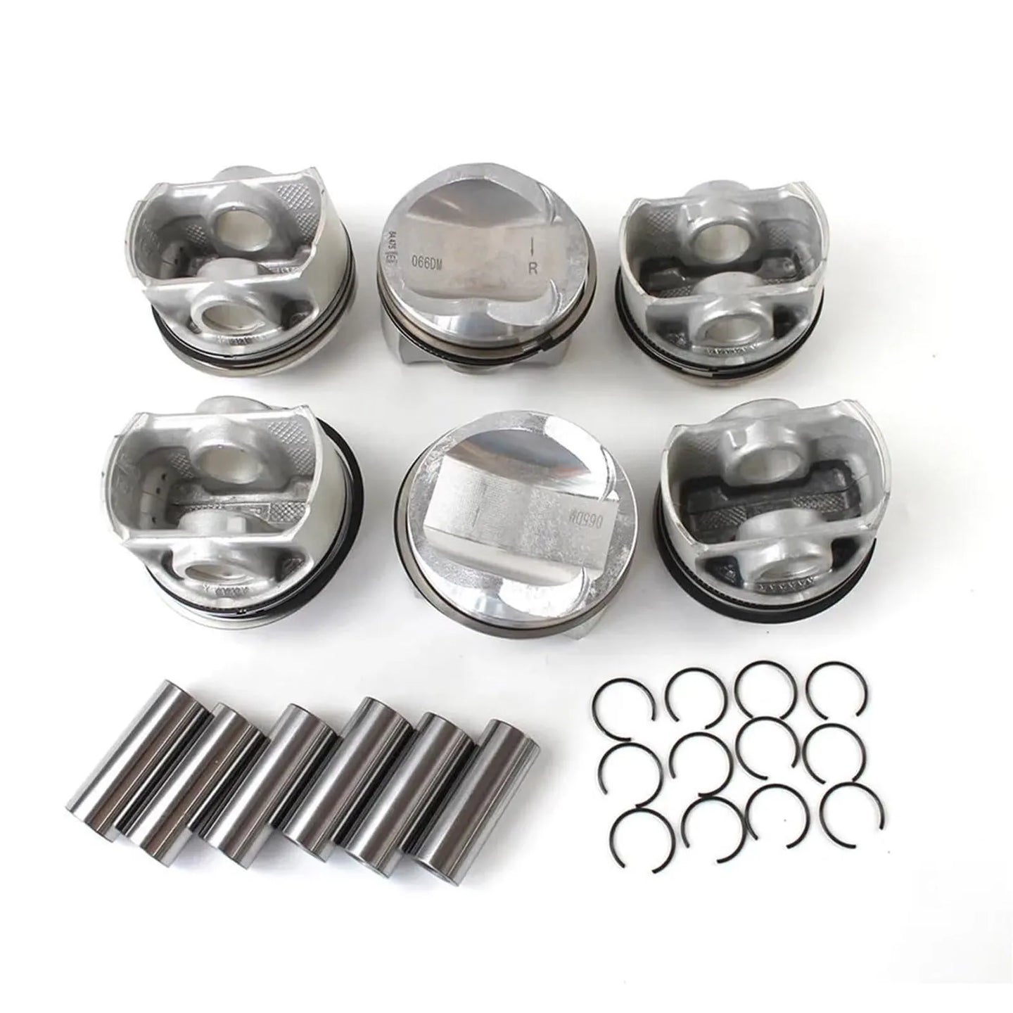 6x Pistons Rings Set STD Φ84.5mm for Audi A4 B7 A6 C6 A8 3.2 FSI AUK BKH BPK-BeeSpareParts